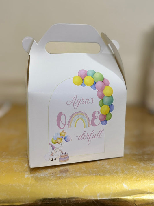 Goodie Bag for Birthday (Pastel Rainbow theme)