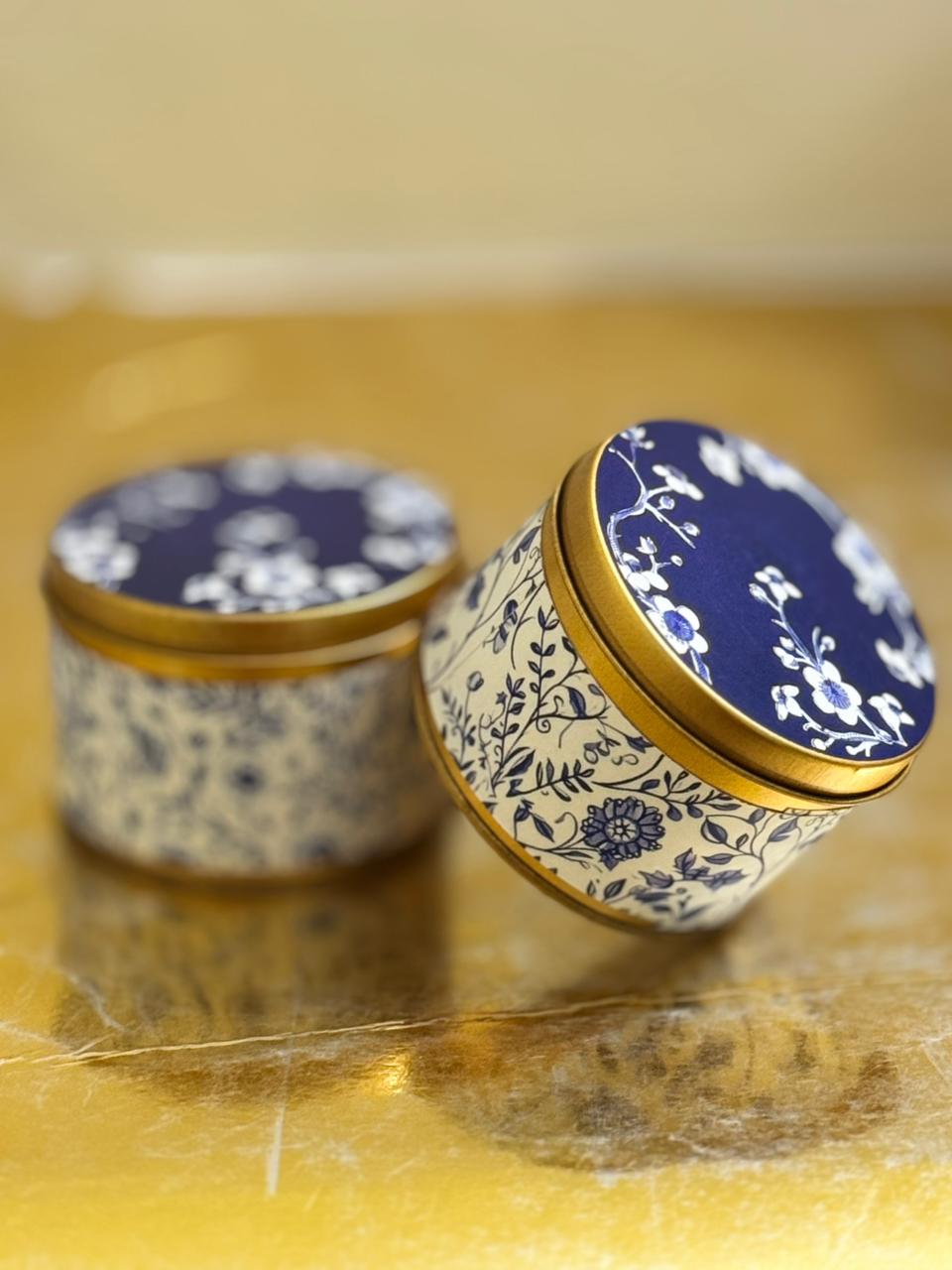 Tin Box Blue Design -Umrah/Hajj Tabarruk (125g)