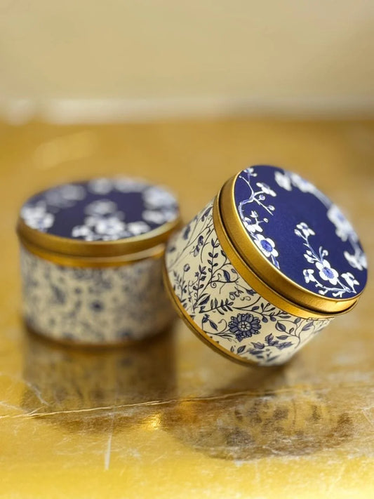 Tin Box Elegant Blue - Umrah/Hajj Tabarruk (125g)