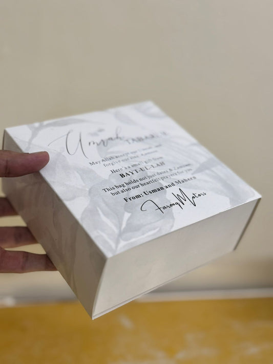 Customize Card Box - Umrah/Hajj Tabarruk Packaging