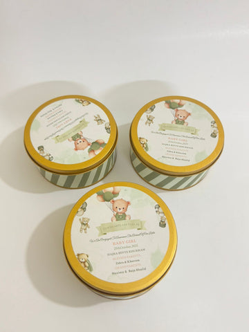 Baby Announcement Tin Box 250g