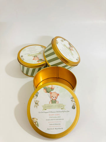 Baby Announcement Tin Box 250g
