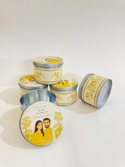 Silver Tin Bid Box / Tin Box (125g)