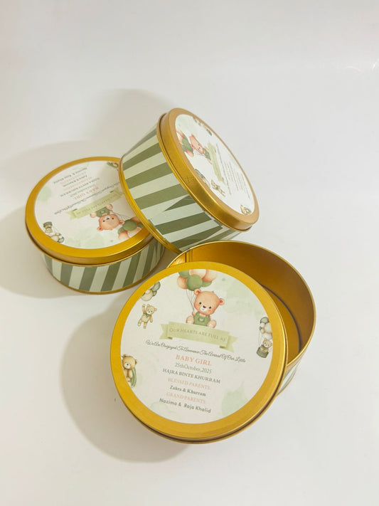 Baby Announcement Tin Box 250g