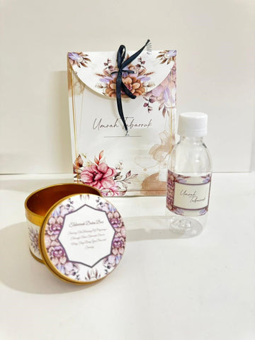 Small Set Purple Floral - Umrah / Hajj Tabarruk Packaging
