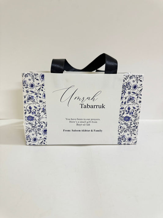 Medium Handle Bag (Blue Elegant) - Umrah / Hajj Tabarruk Packaging