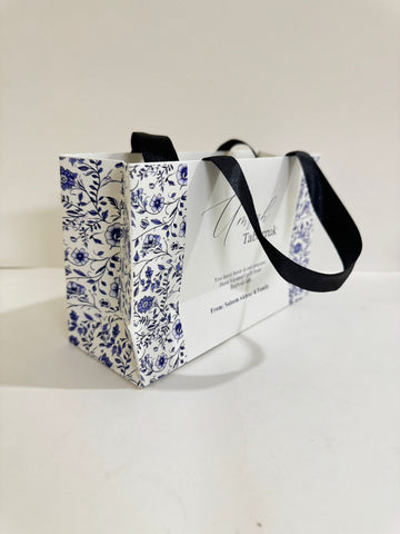 Medium Handle Bag (Blue Elegant) - Umrah / Hajj Tabarruk Packaging