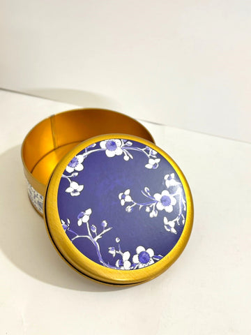 Half KG - Blue Elegant Tin Box - Umrah / Hajj Tabarruk