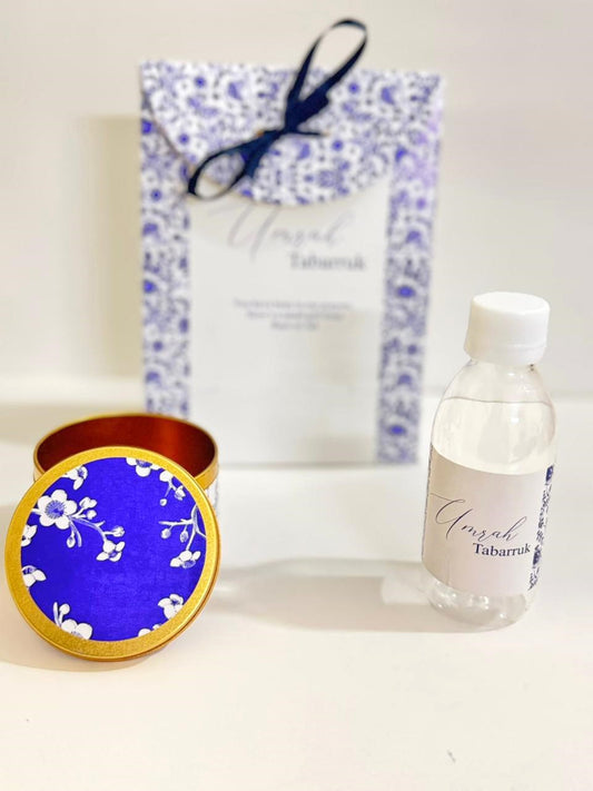 Small Set Blue Elegant - Umrah / Hajj Tabarruk Packaging