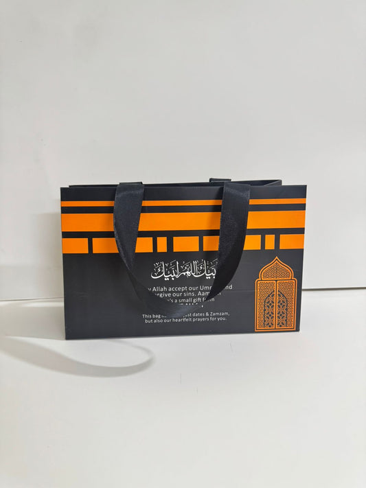 Medium Handle Bag (Black) - Umrah / Hajj Tabarruk Packaging