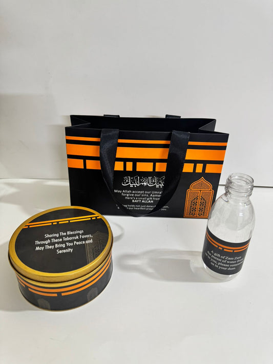 Medium Set (Hand Bag Style-Black) - Umrah / Hajj Tabarruk Packaging