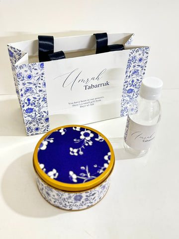 Medium Set (Hand Bag Style-Elegant Blue) - Umrah / Hajj Tabarruk Packaging