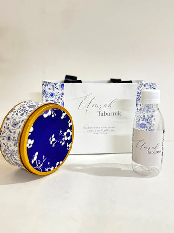 Medium Set (Hand Bag Style-Elegant Blue) - Umrah / Hajj Tabarruk Packaging