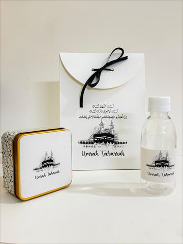 Small Set (with Square Tin) - Umrah / Hajj Tabarruk Packaging