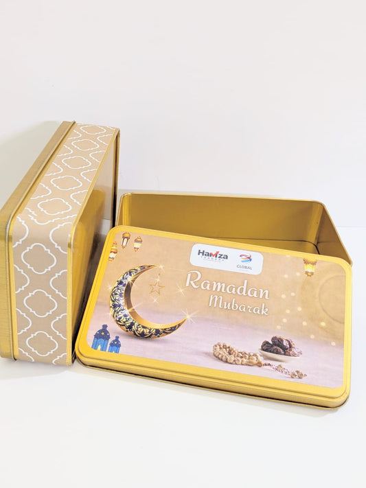Customized Ramdan Tin Box - Half KG Rectangular