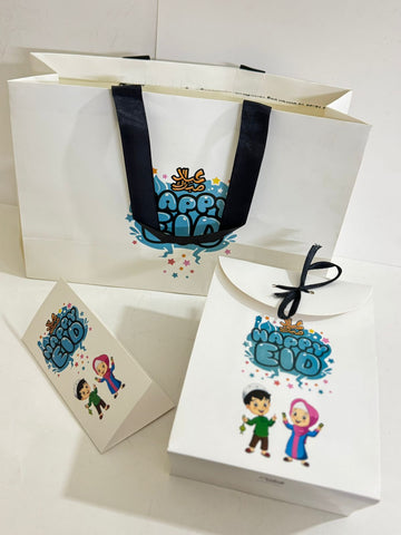 Happy Eid Bags with Eidi Card (Pack of 12)