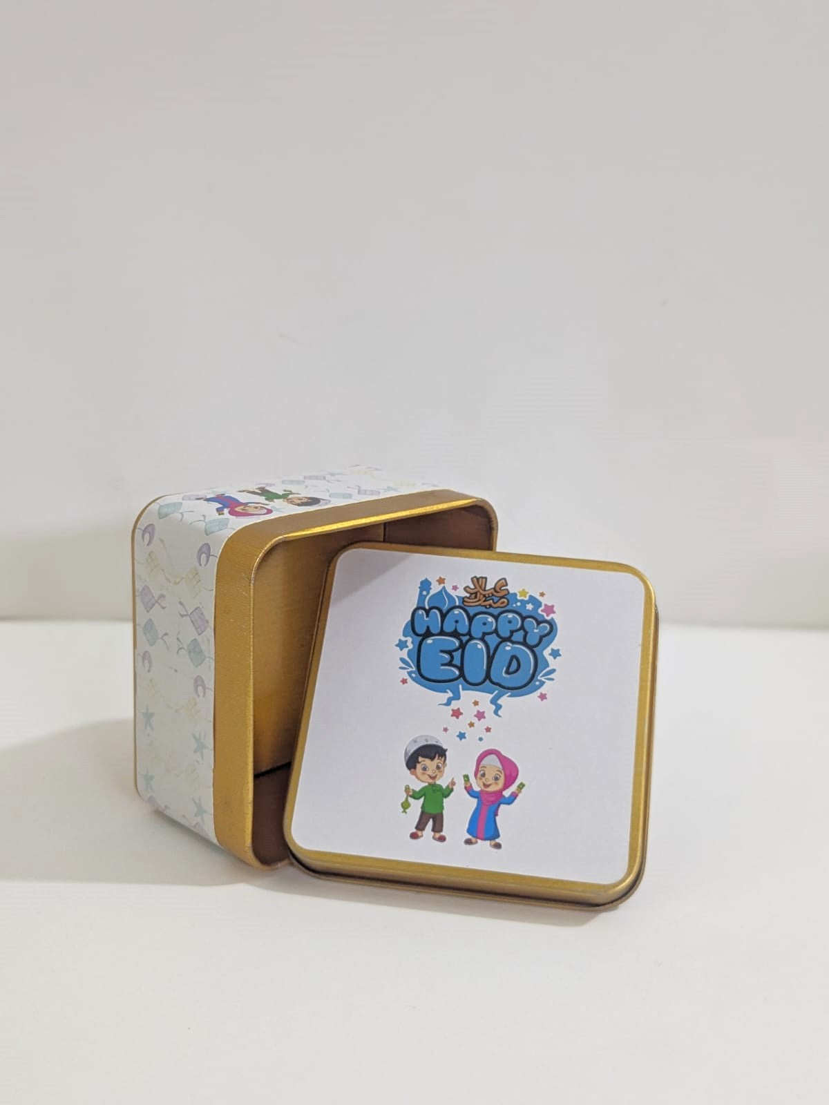 Square Happy Eid Tin Box (125g) - Pack of 6
