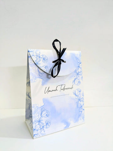 Goodie Bag (Light Blue) Umrah /Hajj Tabarruk Packaging