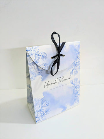 Goodie Bag (Light Blue) Umrah /Hajj Tabarruk Packaging
