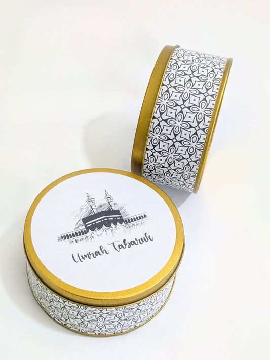 Tin Box B&W Umrah/Hajj Tabarruk Packaging - Tin Box 250g