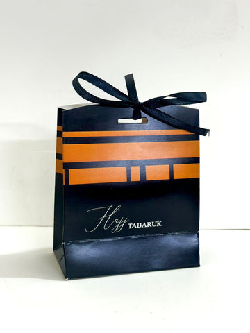Dates Pouch (Black) - Umrah/Hajj Tabarruk Packaging
