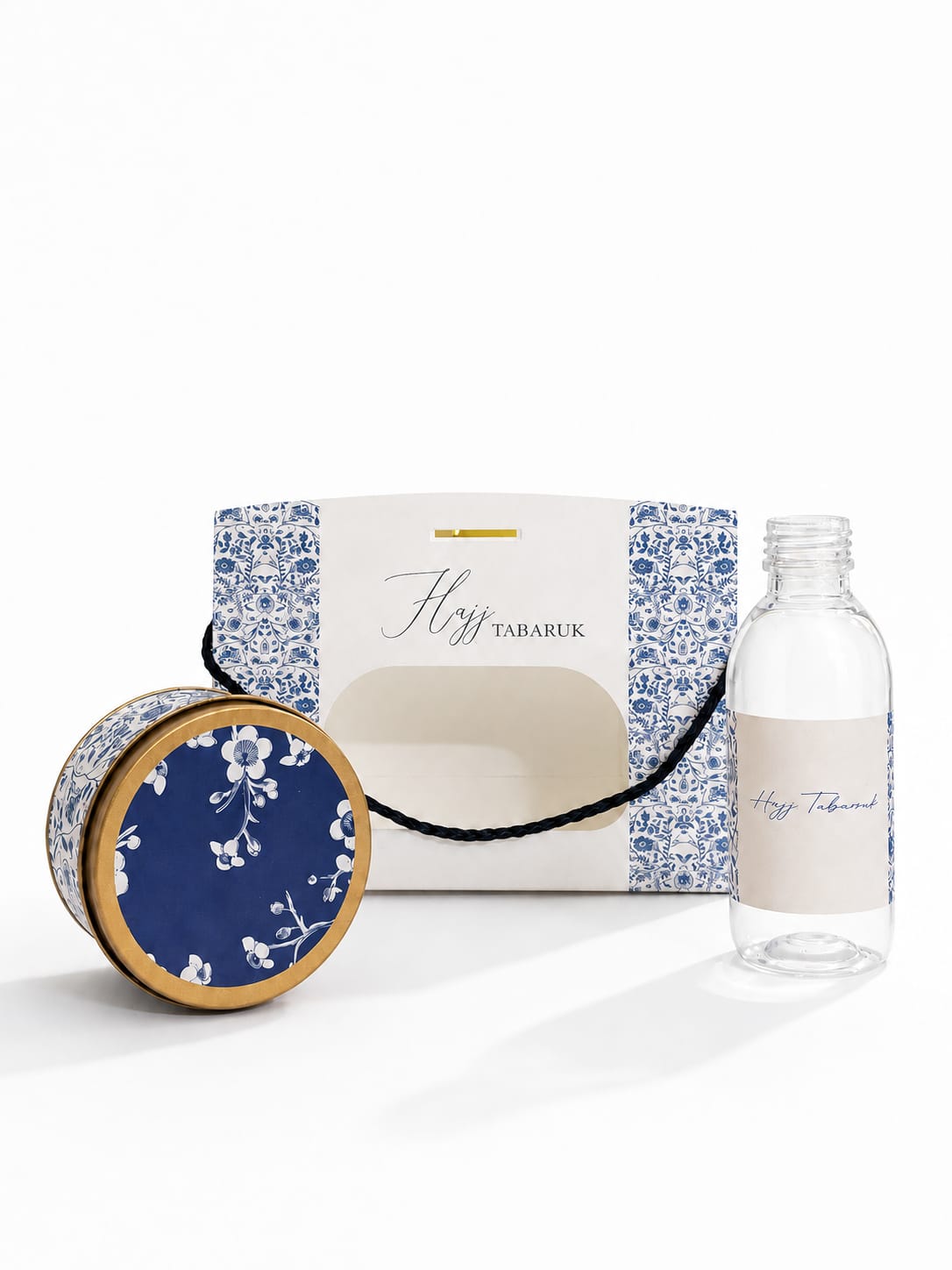 Small Set ( Window Style -  Elegant Blue ) - Umrah / Hajj Tabarruk Packaging