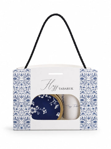 Medium Set ( Window Style - Elegant Blue ) - Umrah / Hajj Tabarruk Packaging