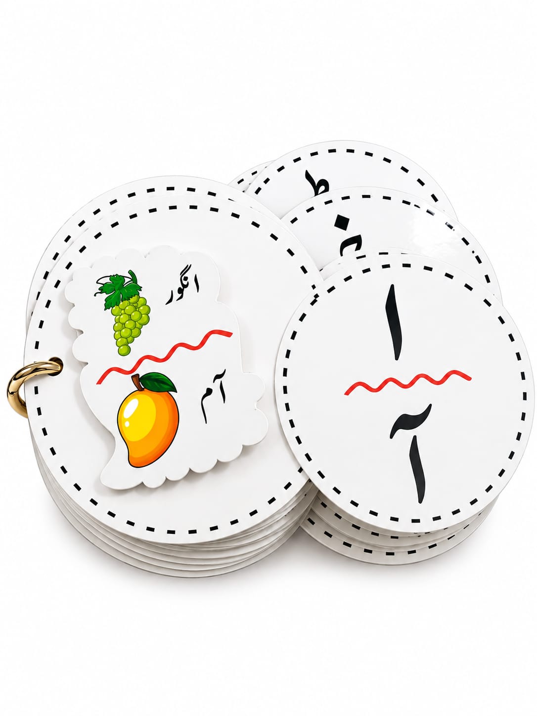 Interactive Velcro Learning Cards - ا ب ج - Age 3+ (16 Cards)