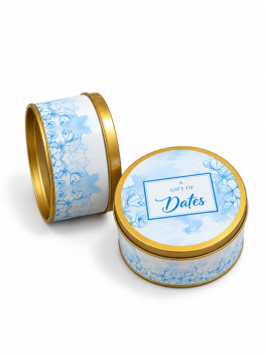 Tin Box Light Blue - Umrah/Hajj Tabarruk (125g)