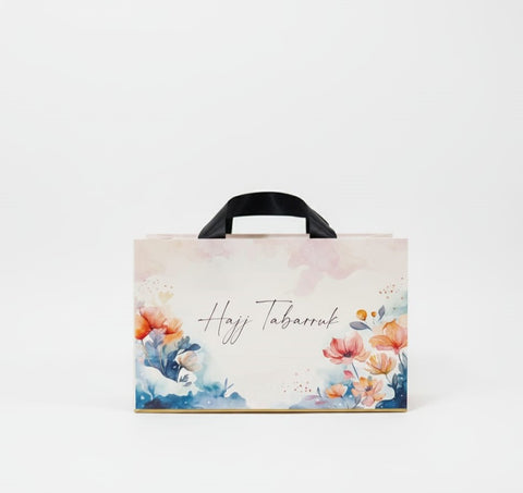 Medium Handle Bag (Multi Color Floral) - Umrah / Hajj Tabarruk Packaging