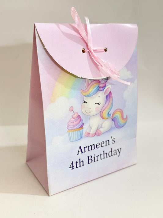 Goodie Bag for Birthday Unicorn Theme