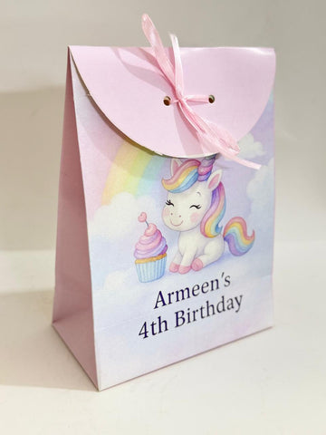 Goodie Bag for Birthday Unicorn Theme