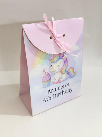 Goodie Bag for Birthday Unicorn Theme