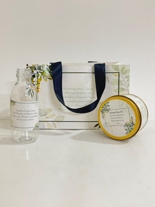 Small Set ( Hand Bag Style - Green Floral ) - Umrah / Hajj Tabarruk Packaging