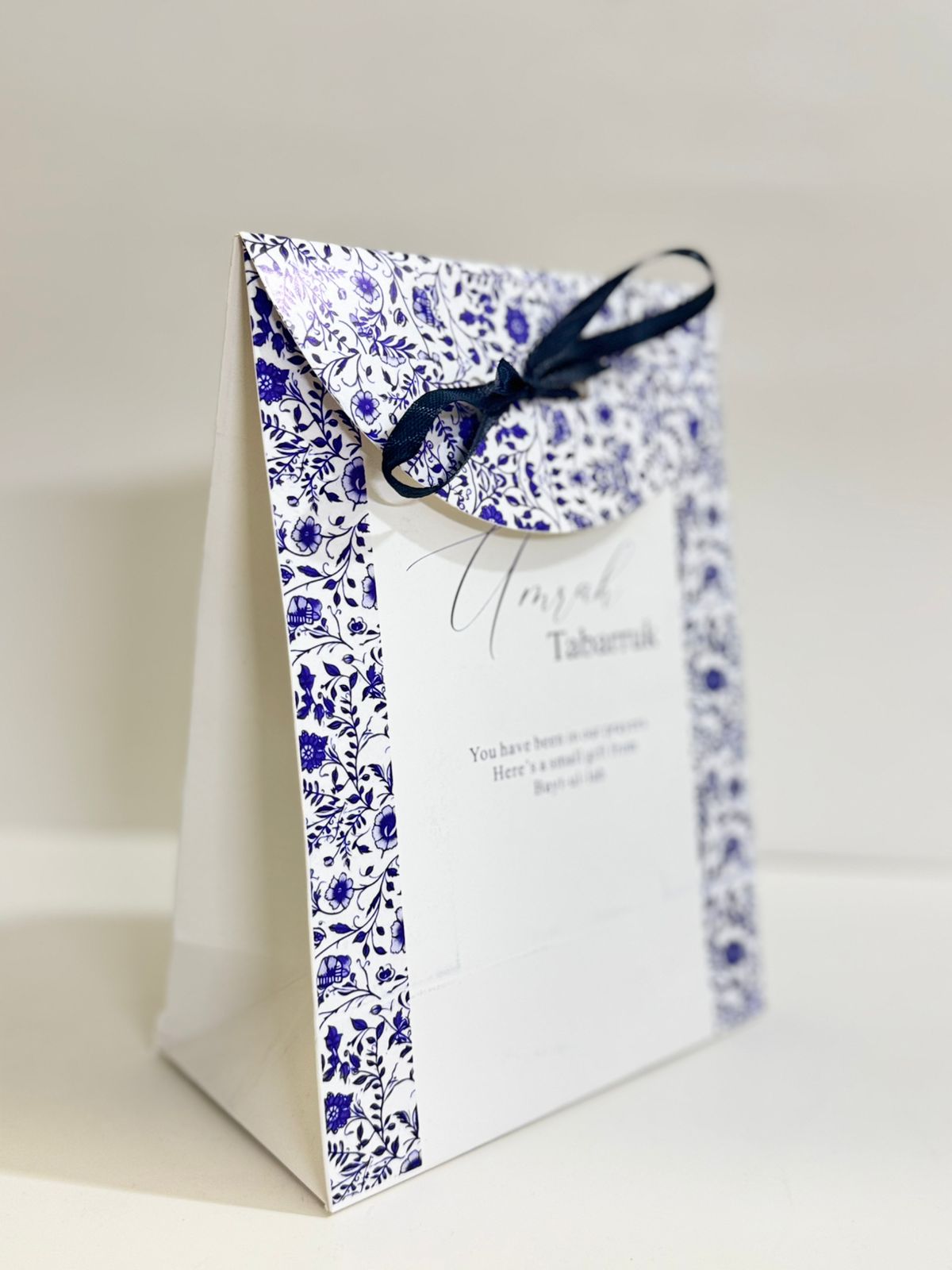 Goodie Bag (Elegant Blue) Umrah /Hajj Tabarruk Packaging