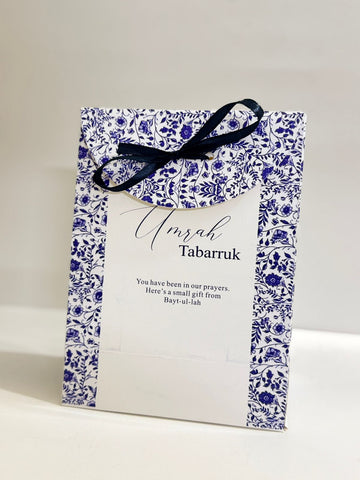 Goodie Bag (Elegant Blue) Umrah /Hajj Tabarruk Packaging