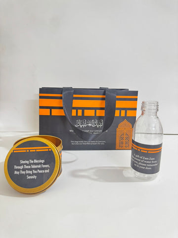 Small Set - Black ( Hand Bag Style ) - Umrah / Hajj Tabarruk Packaging