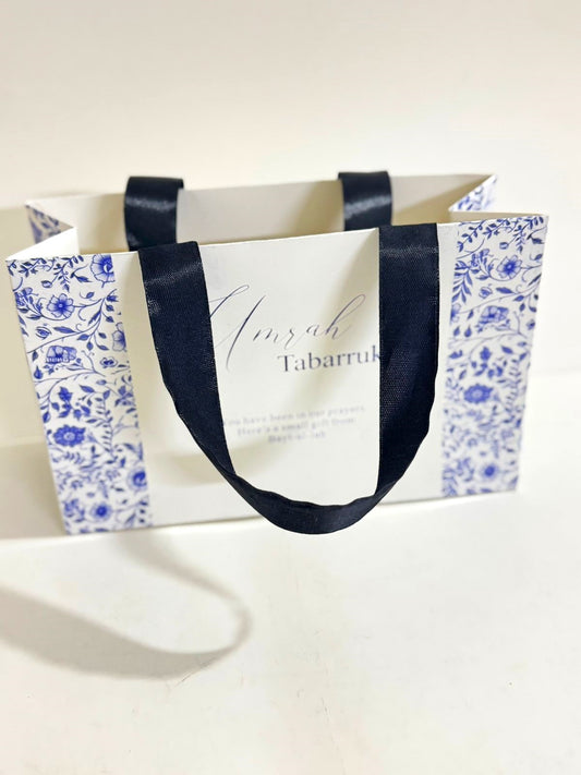 Medium Handle Bag (Blue Elegant) - Umrah / Hajj Tabarruk Packaging