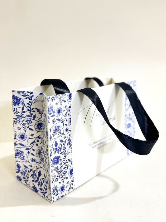 Medium Handle Bag (Blue Elegant) - Umrah / Hajj Tabarruk Packaging