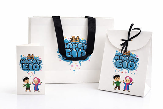 Happy Eid Bags with Eidi Card (Pack of 12)