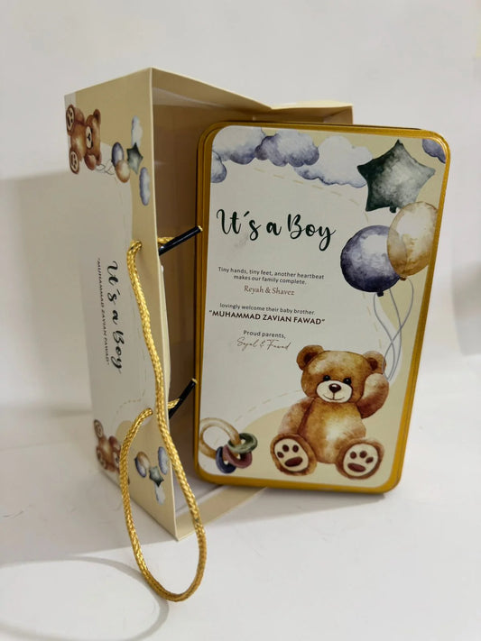 Baby Announcement Half KG Bag & Tin Customize