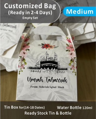 Customised Medium Set - Umrah / Hajj Tabarruk Packaging
