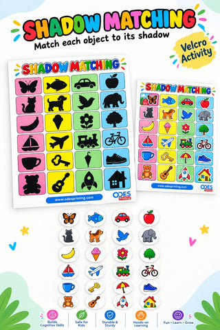 Velcro Cards - Shadow Matching