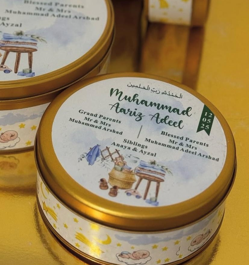 Baby Announcement - Half Kg Tin Box