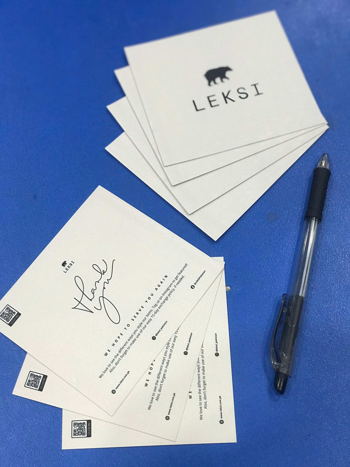 4x3.5 inches Thankyou Cards