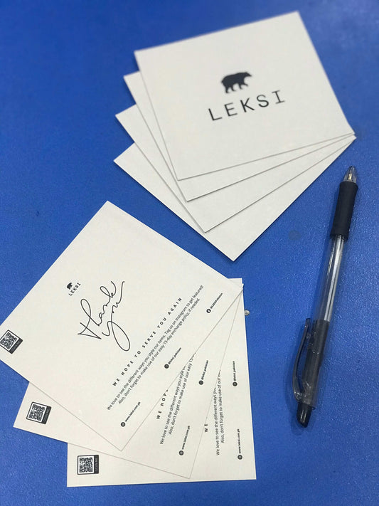 4x3.5 inches Thankyou Cards