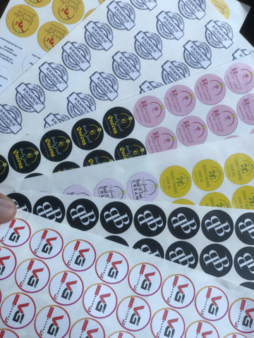 1 inch Round Stickers
