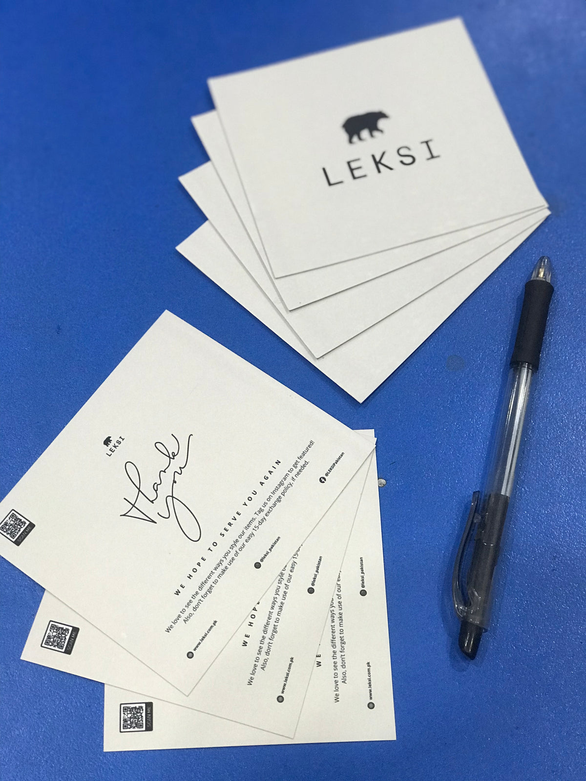 4x3.5 inches Thankyou Cards