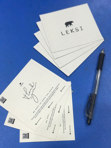 4x3.5 inches Thankyou Cards