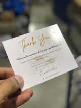 4x3.5 inches Thankyou Cards